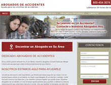 Tablet Screenshot of abogados-accidentes.net